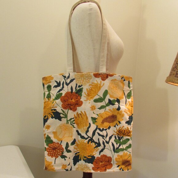 Go Eco Ciroa Floral Cotton Canvas Large Tote - Picture 2 of 13